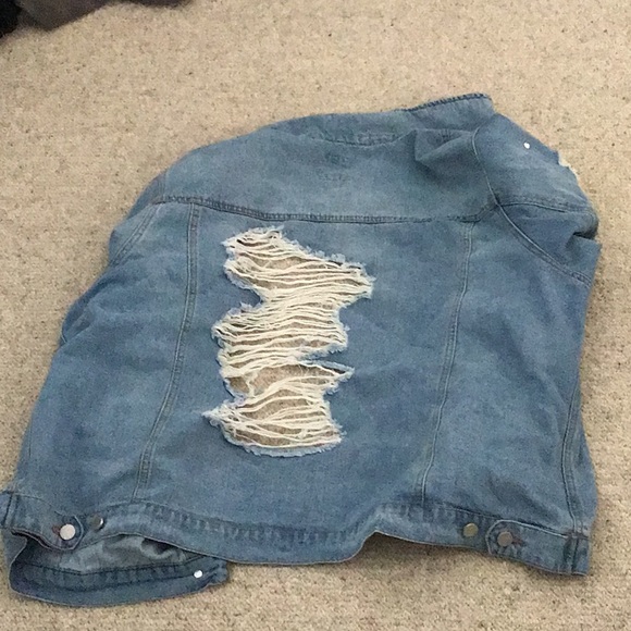 Ripped Denim Jacket - Picture 4 of 4